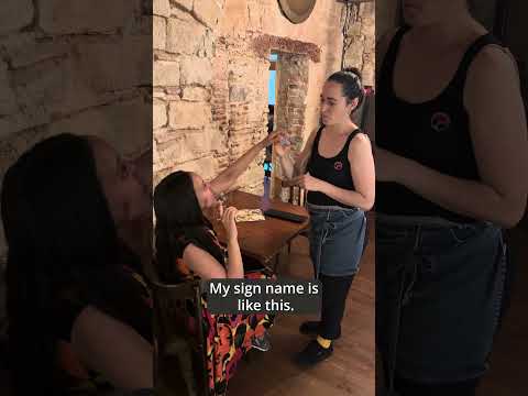 Eating at Ziryab, a Deaf-owned restaurant in Barcelona