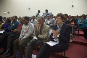 Audience at Addis University event.