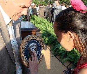 Haben feels the Presidential seal